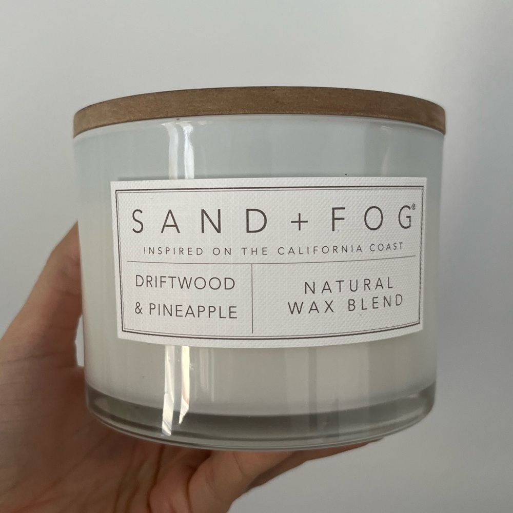 NEW Sand + Fog Driftwood Pineapple 12 oz Scented Decorative Gift Candle